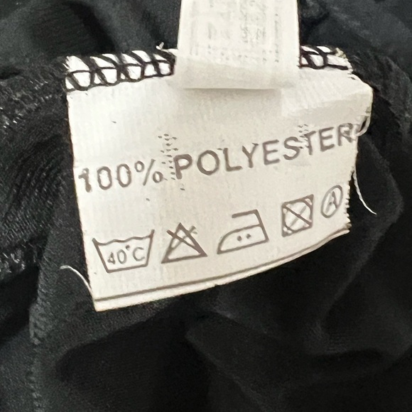 Veronika Poliit Unique Design Black Jumper Floral Pattern Straps Hood Belt Small - Picture 11 of 11